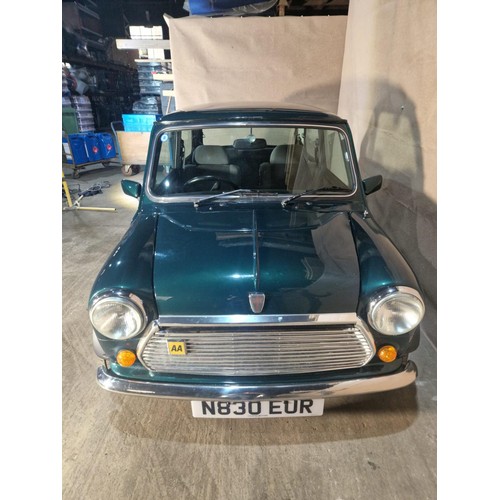 161 - Rover Mini Mayfair 2 dr saloon, Green, Reg N830 EUR, 1st reg 19/10/1995, 4 spd manual petrol 1275cc,... 