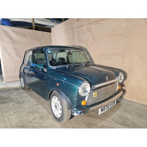 161 - Rover Mini Mayfair 2 dr saloon, Green, Reg N830 EUR, 1st reg 19/10/1995, 4 spd manual petrol 1275cc,... 