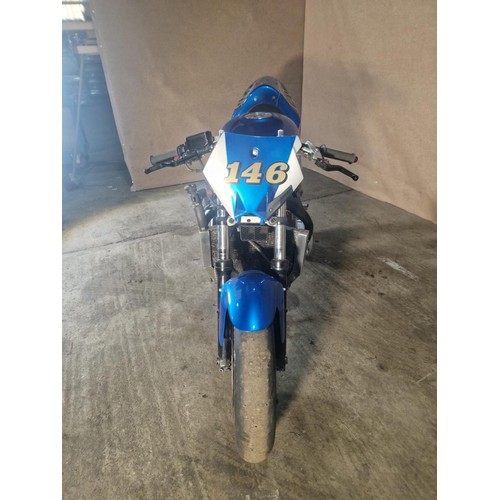 219 - Honda CBR 600 F3, 1998, starts, runs and drives, Ktech front springs, polished and ported head, over... 