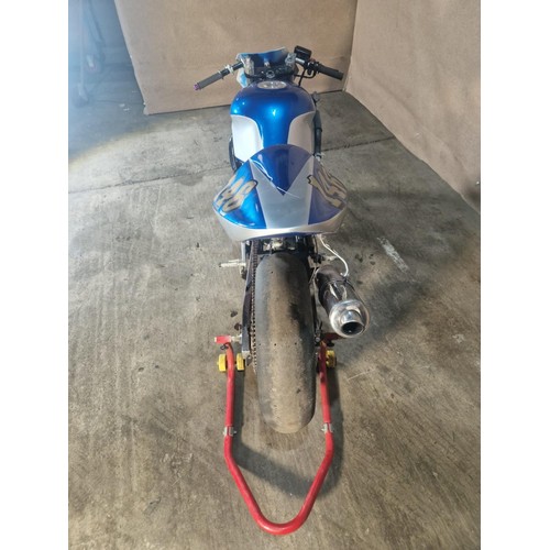 219 - Honda CBR 600 F3, 1998, starts, runs and drives, Ktech front springs, polished and ported head, over... 