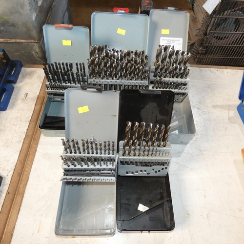 5074 - 5 x various drill bit sets