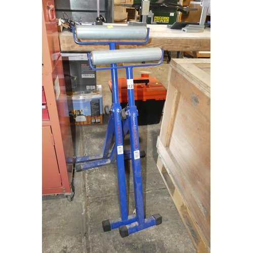 5123 - 2 x Record RPR400 adjustable height roller stands