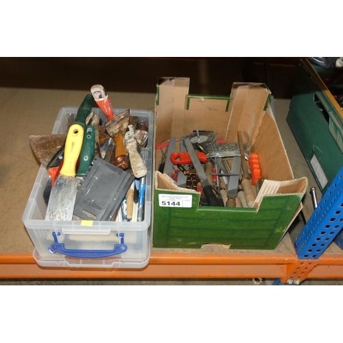 5144 - A quantity of various hand tools including metal files etc