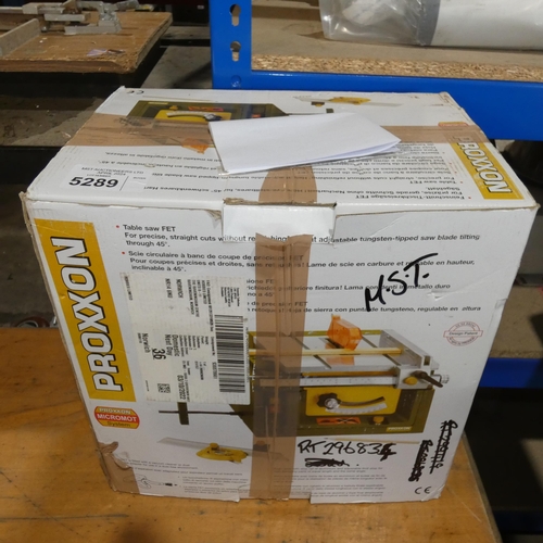 5289 - 1 x Proxxon FET fine cut circular table saw 240v (SP021490)