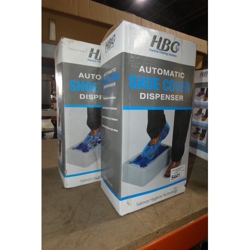 5441 - 2 x HBC automatic shoe cover dispensers