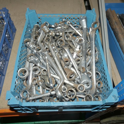 5245 - 1 box containing a quantity of various spanners