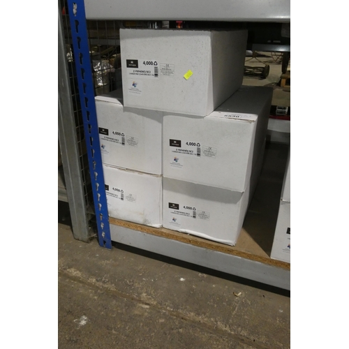 5530 - 5 boxes each containing 4000 x Montana J Hanger Max galvanised ring rails 3 x 40mm