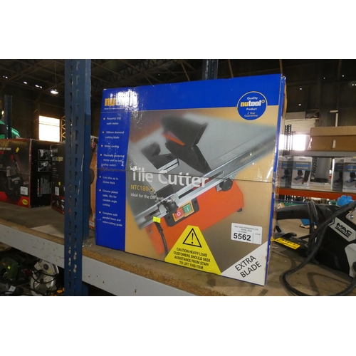 5562 - 1 x Nutool NTC180-3 tile cutter 240v - Appears to be boxed and unused