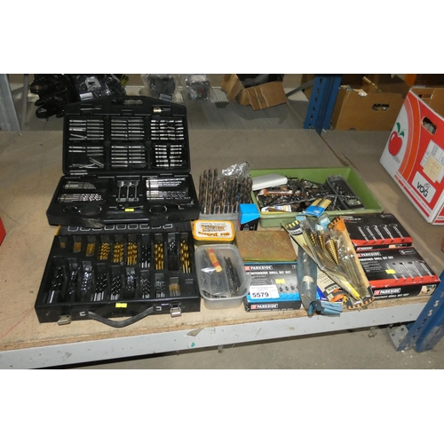 5579 - A quantity of various items including drill bits, Forstner bits etc. Not practical to list in detail... 