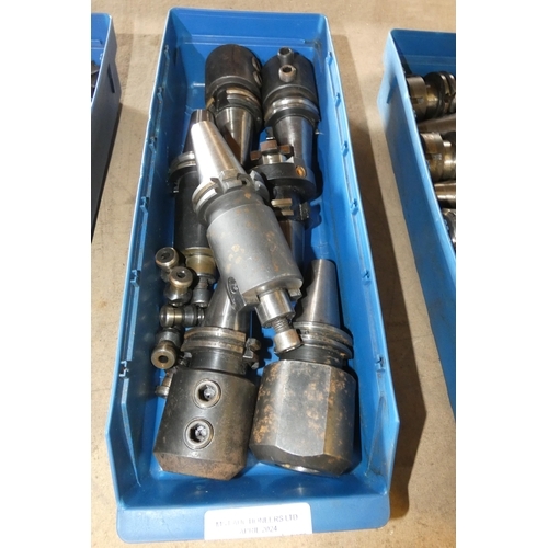 5260 - A box containing a quantity of CAT40 tool holders