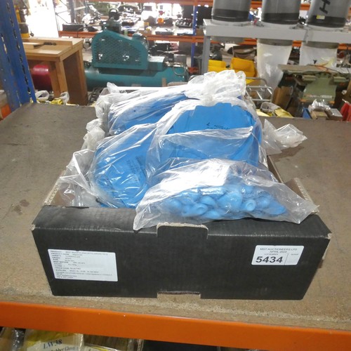 5434 - 1 box containing a quantity of Ansell Edmont blue rubber gloves