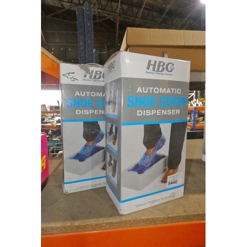 5440 - 2 x HBC automatic shoe cover dispensers