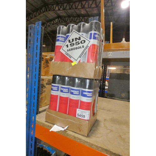 5459 - 24 x cans of Unipart GEM 373 clear protective coating