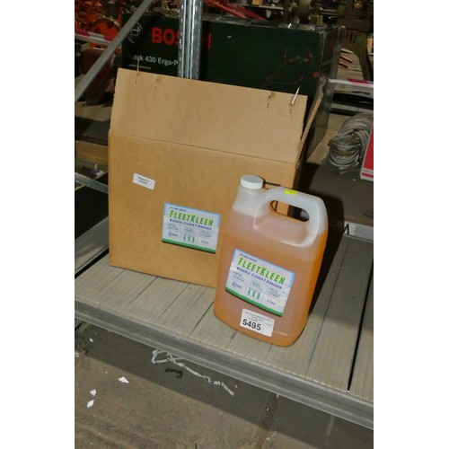 5495 - 4 x 4L bottles of Fleetkleen microbial cleaner and degreaser