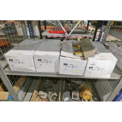 5522 - 4 boxes each containing 4000 x Montana J Hanger Max galvanised ring rails 3 x 40mm