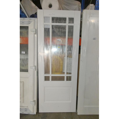 5632 - 1 x glazed white door approx 1981 x 762mm