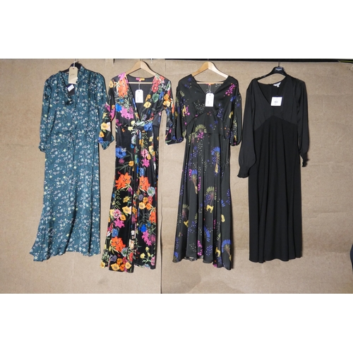 104 - 4 x various ladies dresses, sizes comprise of UK 12, RRP £450+, Not practical to list in detail so p... 