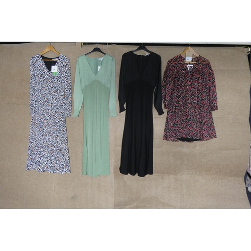 70 - 4 x various ladies dresses sizes comprise of UK 6, RRP £250