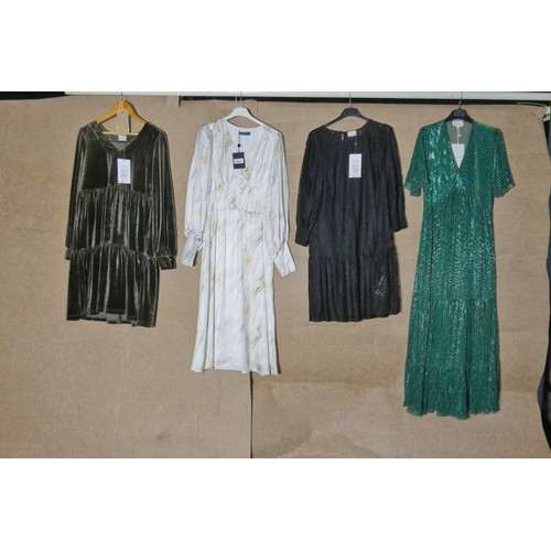 83 - 4 x various ladies dresses, sizes comprise of UK 10, RRP £300+, Not practical to list in detail so p... 