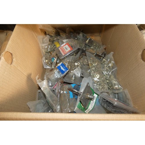 5004 - A quantity of various items including nails, bolts, lights etc. Contents of 2 shelves