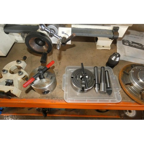 5159 - 1 x Axminster SIEG SC2 300 bench top mini lathe 240v supplied with a good selection of various tooli... 