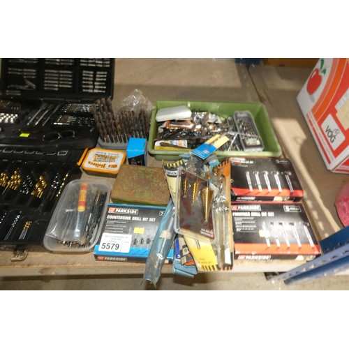 5579 - A quantity of various items including drill bits, Forstner bits etc. Not practical to list in detail... 