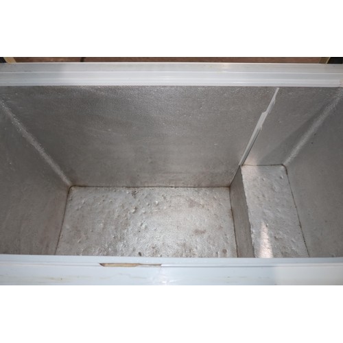 2134 - A small chest freezer by Frigidaire. Ideal for garage or shed, Tested Working