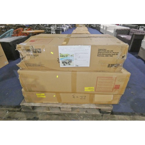 1152 - A Hayrulla 7-person outdoor seating group RRP £339. Supplied in three boxes and requires assembly