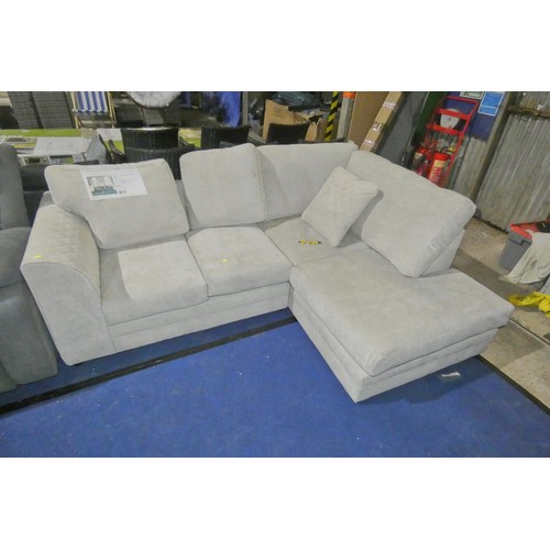 1160 - A Mercury Row Chaudri two piece upholstered corner sofa chaise RRP £789