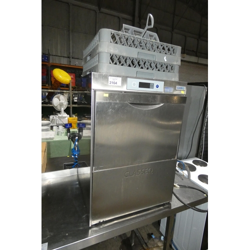 2164 - A commercial stainless steel glass/dishwasher by ClassEQ type D500DUOWS 240v - trade