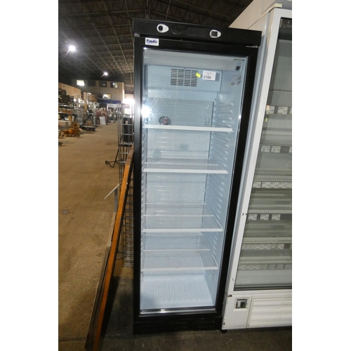 2188 - A commercial tall display fridge by Prodis type XD380 - trade. Tested Working