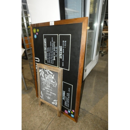 2189 - 2 x menu chalk boards