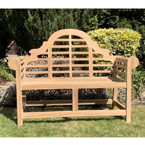 1080 - 1 x Lutyens style Acacia wood garden bench, RRP £419.99