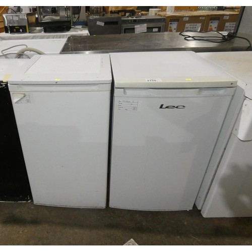 2158 - 2 x under counter fridges & one under counter freezer - trade. Tested Working