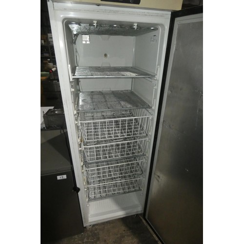 2207 - A tall white commercial freezer by Gram type F400 - trade. Tested Working