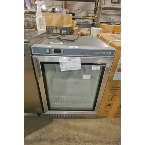 2100 - An unused under counter freezer by Tefcold type UF200VGS-P