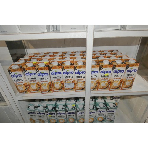 2151 - A large quantity of Alpro Barista almond milk, all in date, approx 40lts