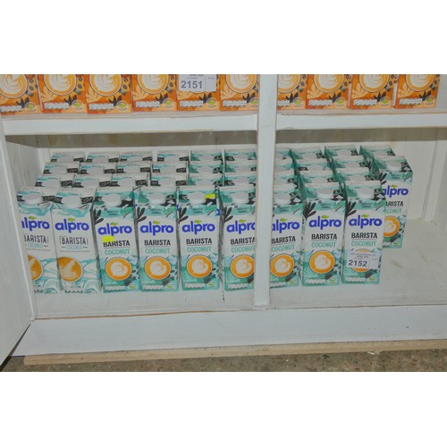 2152 - A large quantity of Alpro Barista coconut milk, all in date, approx 38lts