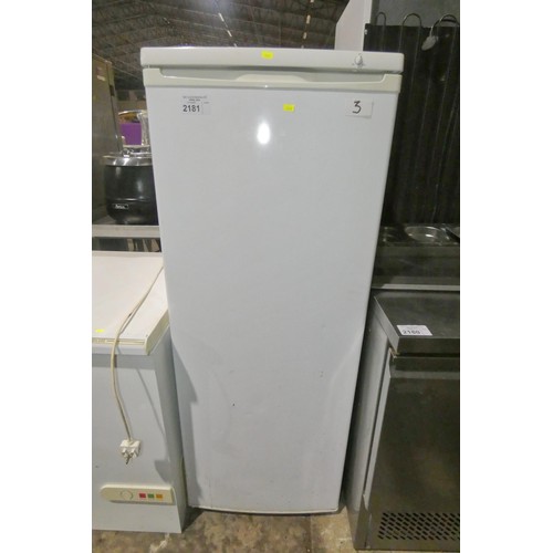 2181 - A 3/4 height freezer by Curry's Essentials - trade. Tested Working