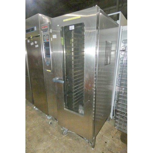 2191 - A commercial stainless steel 20 grid combi oven by Rational type CPC201, comes with filter and troll... 