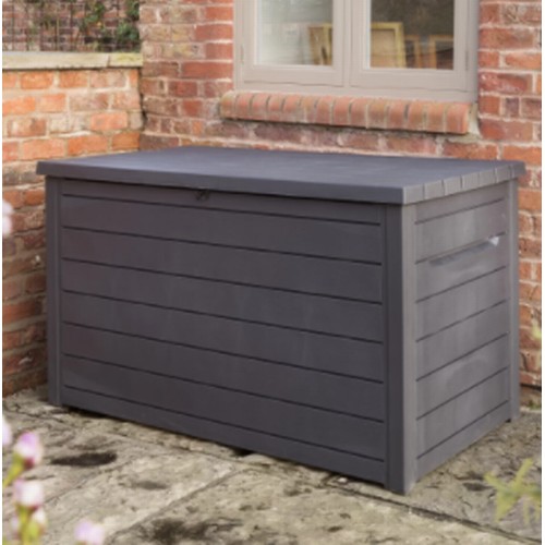 1144 - 1 x Keter Ontario XXL 870L plastic outdoor storage box RRP £238. Boxed and requires assembly