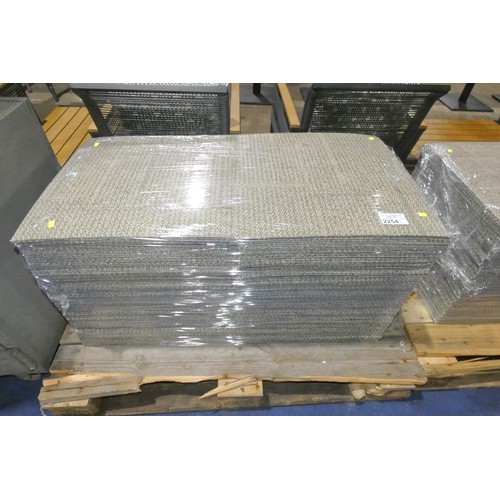 2254 - 1 pallet containing a quantity of approx 200 x fleck patterned carpet tiles each measures 50 x 50cm