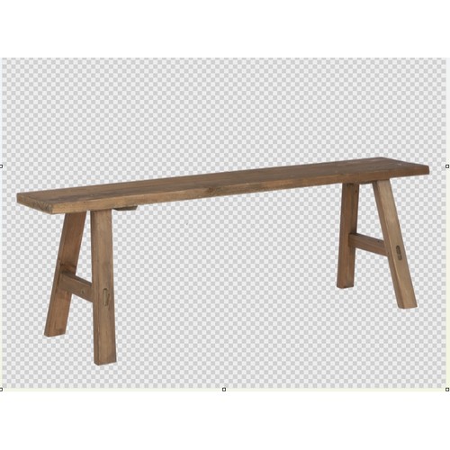 1060 - 1 x Shetler solid wood bench approx 108cm wide RRP £88