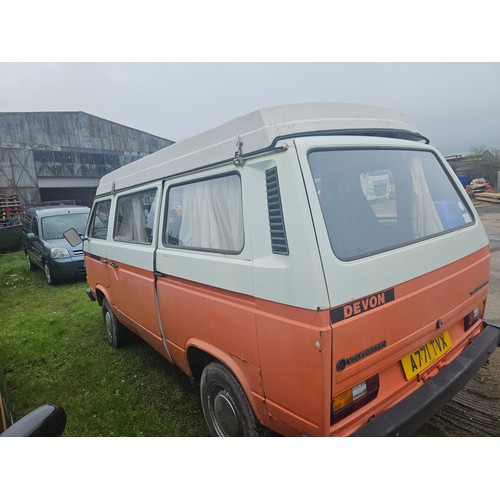 9009 - Volkswagen Caravelle 78PS motor caravan, does not start,
Registration number: A771 TVX
Odometer read... 