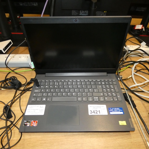 3421 - A laptop by Lenovo with a Ryzen 5 3500u 2.1ghz processor, 8gb ram, 512gb SSD, running win 10, comes ... 