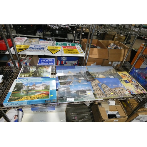 3623 - A quantity of various jigsaw puzzles