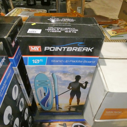 3285 - 1 x My Pointbreak 10ft stand up inflatable paddle board - Boxed and unused