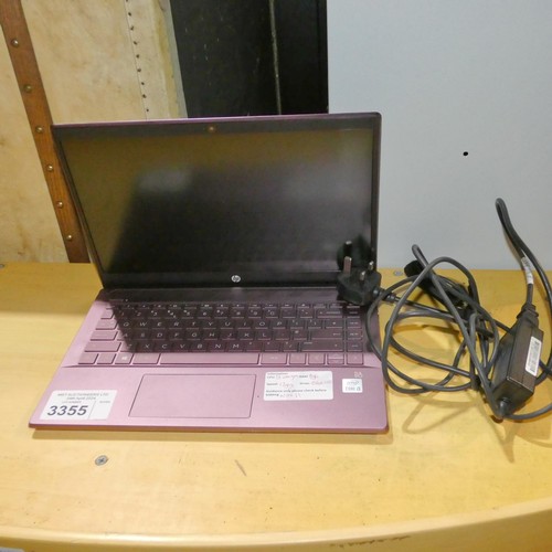 3355 - A laptop by HP type Pavilion with an i3 10th generation 1.2 gigahertz processor, 8 gigabyte RAM, 256... 