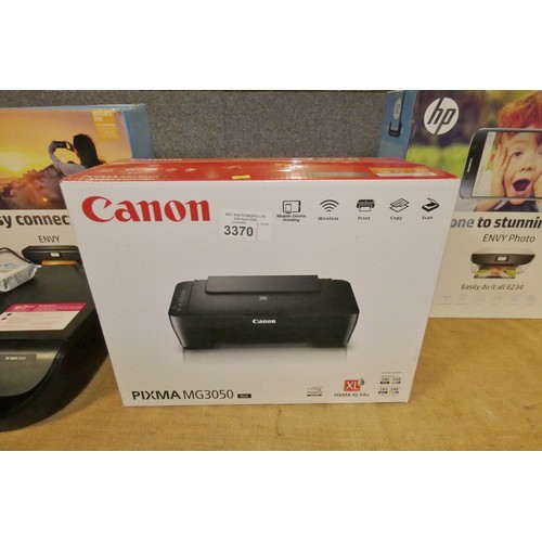 3370 - A Canon PIXMA MG 3050 WiFi printer, appears unopened - trade