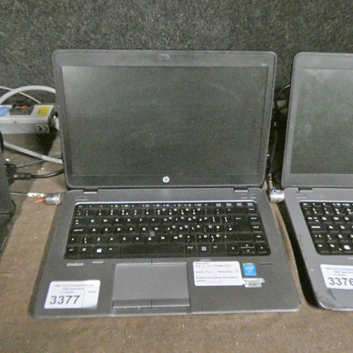 3377 - A laptop by HP type Elite Book with an i5 4th gen 1.9ghz processor, 8gb ram, 256gb SSD running Windo... 